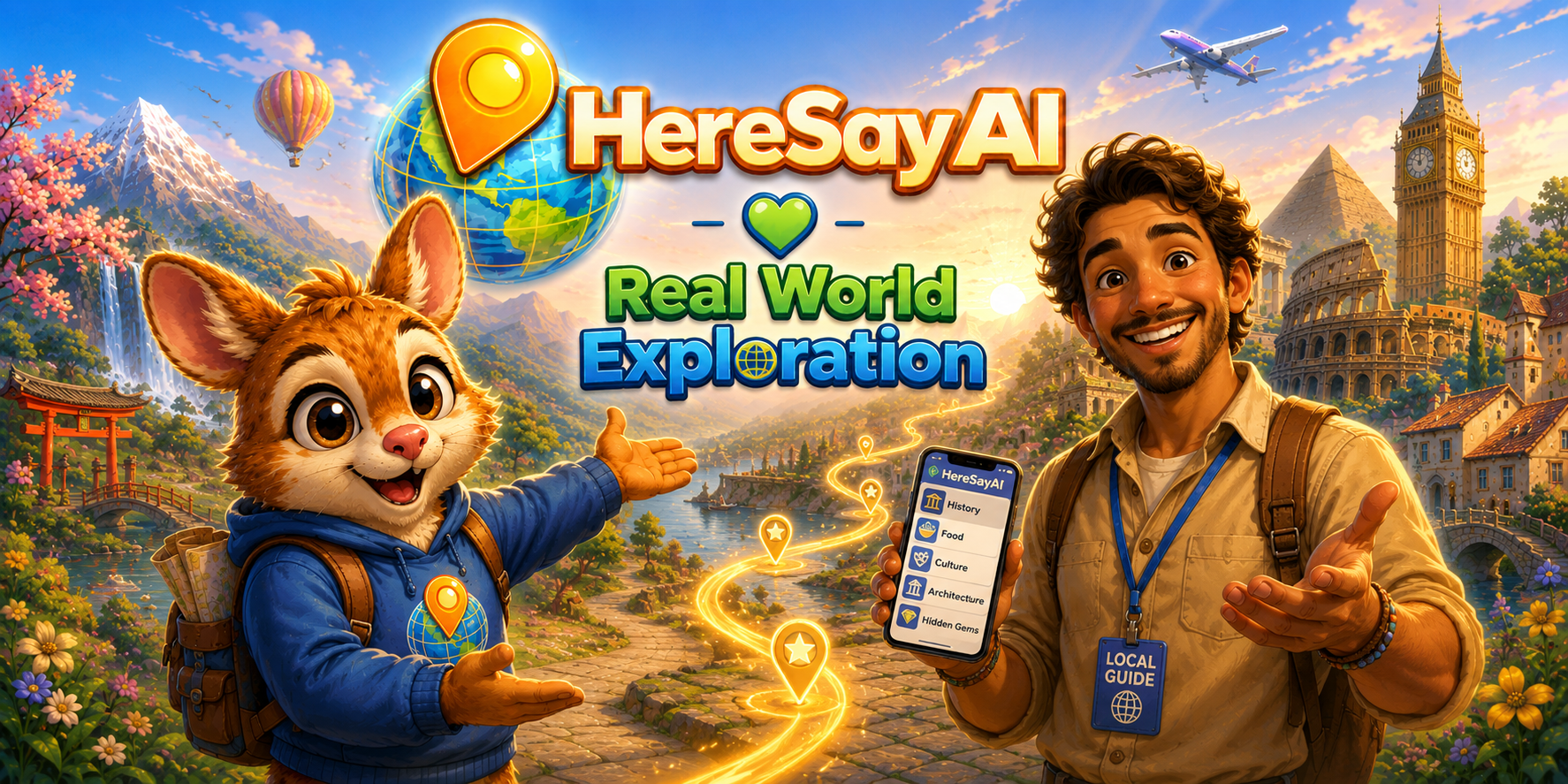 Scout welcoming Explorers to continue with real-world local Guides
